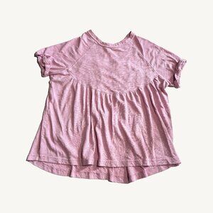 American Eagle Babydoll T-Shirt Pink-ish Purple Size Small Oversized